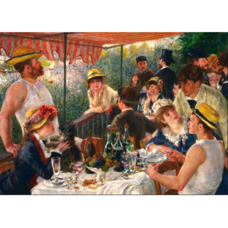 RenArt01 Postcard Lunch of the rowers